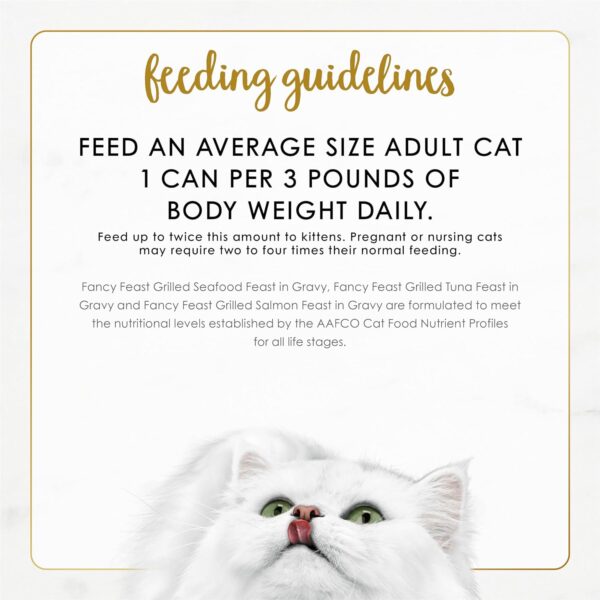 Purina Fancy Feast Grilled Wet Cat Food Seafood Collection in Wet Cat Food Variety Pack - (Pack of 24) 3 oz. Cans - Image 8