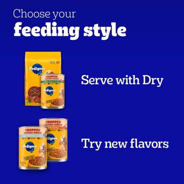 Pedigree Chopped Ground Dinner Wet Dog Food Filet Mignon & Beef Variety Pack, 13.2 oz. Cans (12 Count, Pack of 1) - Image 12