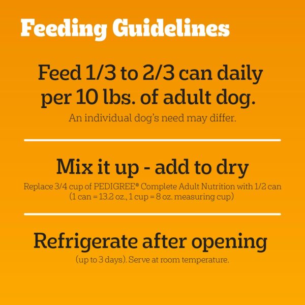 Pedigree Chopped Ground Dinner Wet Dog Food Filet Mignon & Beef Variety Pack, 13.2 oz. Cans (12 Count, Pack of 1) - Image 7