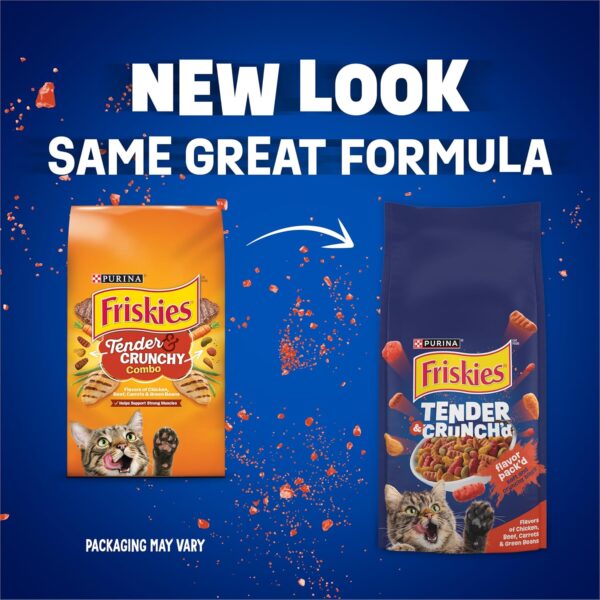 Purina Friskies Tender and Crunch'd With Flavors of Chicken, Beef, Carrots and Green Beans - 16 lb. Bag - Image 2
