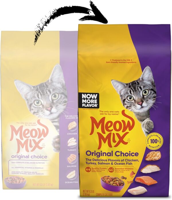 Meow Mix Original Choice Dry Cat Food, 6.3 Pound Bag - Image 4