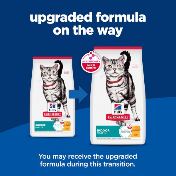 Hill's Science Diet Indoor, Adult 1-6, Easy Litter Box Cleanup, Dry Cat Food, Chicken Recipe, 15.5 lb Bag - Image 2