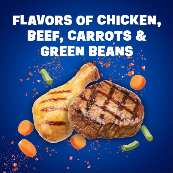 Purina Friskies Tender and Crunch'd With Flavors of Chicken, Beef, Carrots and Green Beans - 16 lb. Bag - Image 3