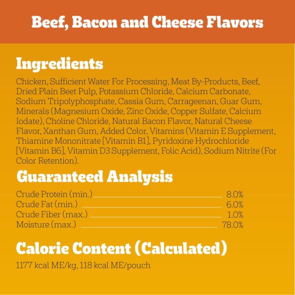 PEDIGREE CHOPPED GROUND DINNER Adult Soft Wet Dog Food 30-Count Variety Pack, 3.5 oz Pouches (Pack of 30) - Image 6