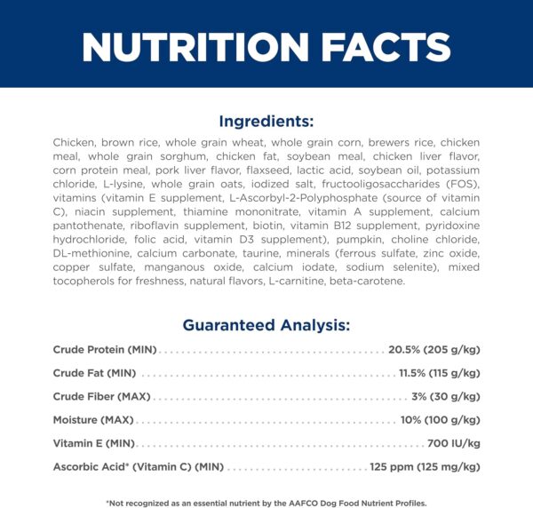 Hill's Science Diet Small & Mini, Adult 1-6, Small & Mini Breeds Premium Nutrition, Dry Dog Food, Chicken & Brown Rice, 4.5 lb Bag - Image 6