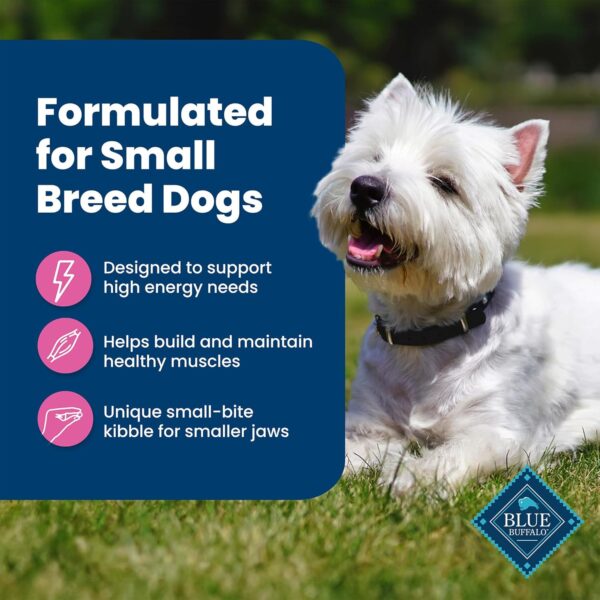 Blue Buffalo Life Protection Formula Adult Small Breed Dry Dog Food, Supports High Energy Needs, Made with Natural Ingredients, Chicken & Brown Rice Recipe, 15-lb Bag - Image 4