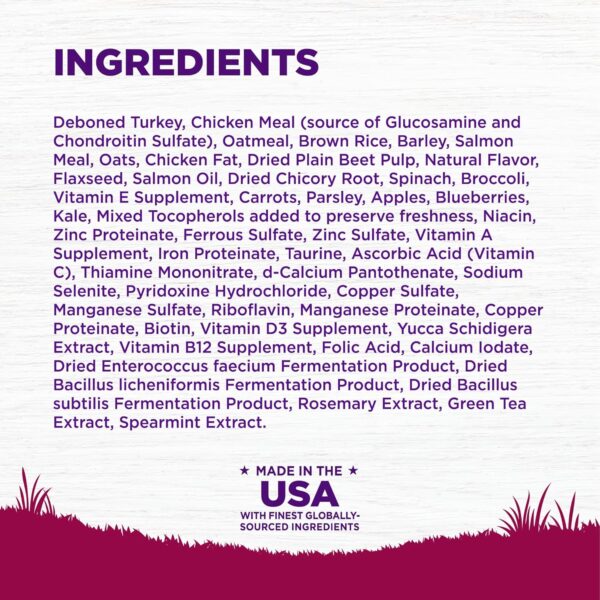 Wellness Complete Health Small Breed Adult Dry Dog Food with Grains and Real Turkey, Natural Ingredients, Omega Fatty Acids, and Probiotics, Made in USA (12-Pound Bag)” - Image 6