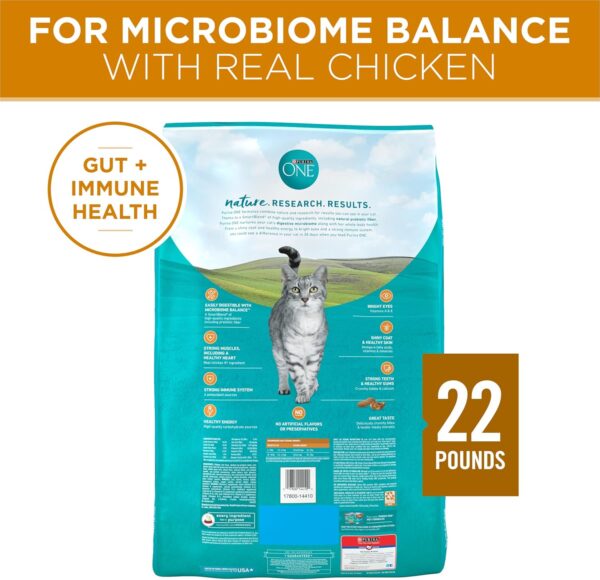 Purina ONE Natural Dry Cat Food, Tender Selects Blend With Real Chicken - 22 lb. Bag - Image 6