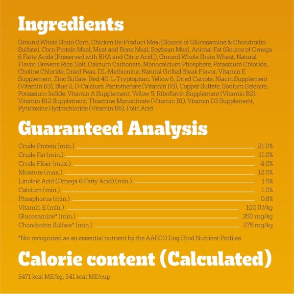 Pedigree Complete Nutrition Adult Small Dog Dry Dog Food, Grilled Steak and Vegetable Flavor, 14 lb. Bag - Image 6