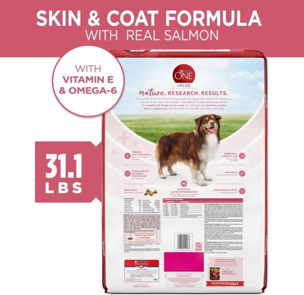 Purina ONE Natural, Sensitive Stomach Dry Dog Food, +Plus Skin & Coat Formula - 31.1 lb. Bag - Image 6