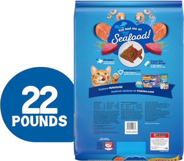 Purina Friskies Dry Cat Food, Seafood Sensations - 22 lb. Bag - Image 6